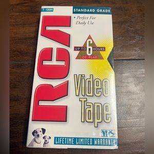 RCA Video Tape 6 Hours Recording Time Standard Grade T-120H
